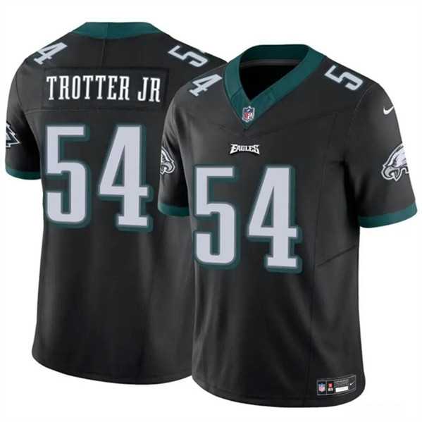Men & Women & Youth Philadelphia Eagles #54 Jeremiah Trotter Jr Black 2024 Draft F.U.S.E. Vapor Untouchable Limited Stitched Jersey